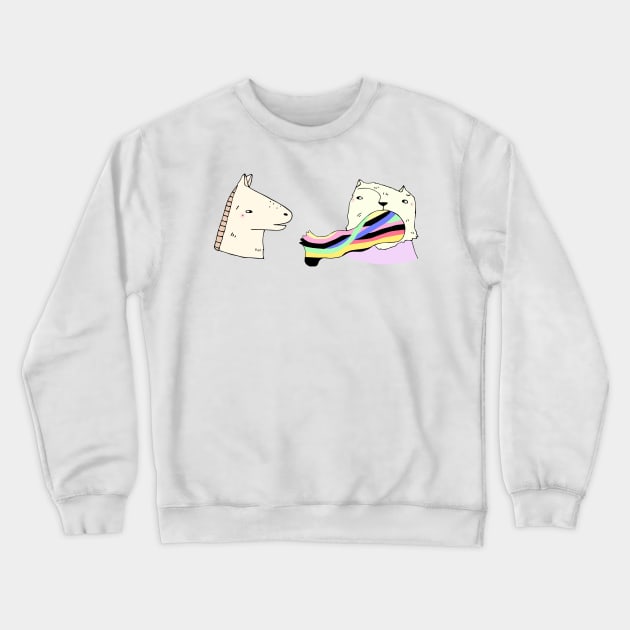 Rainbow Foot Crewneck Sweatshirt by meriall